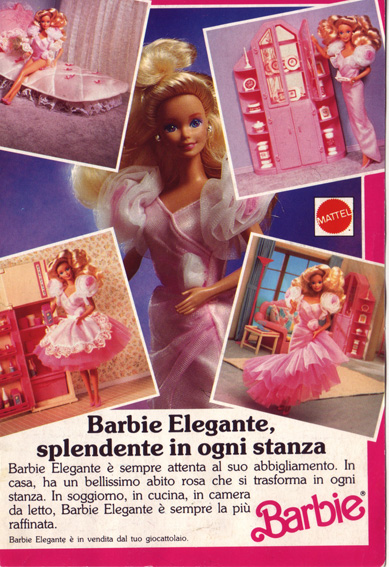 Armadio barbie sweet roses anni '80