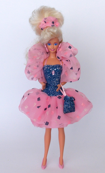 BARBIE SUPERSTAR? 80s - cappello pelliccia nylon rosa B931